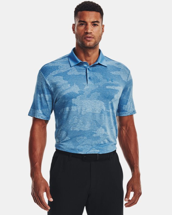Men's UA Playoff 2.0 Jacquard Polo in Blue image number 0